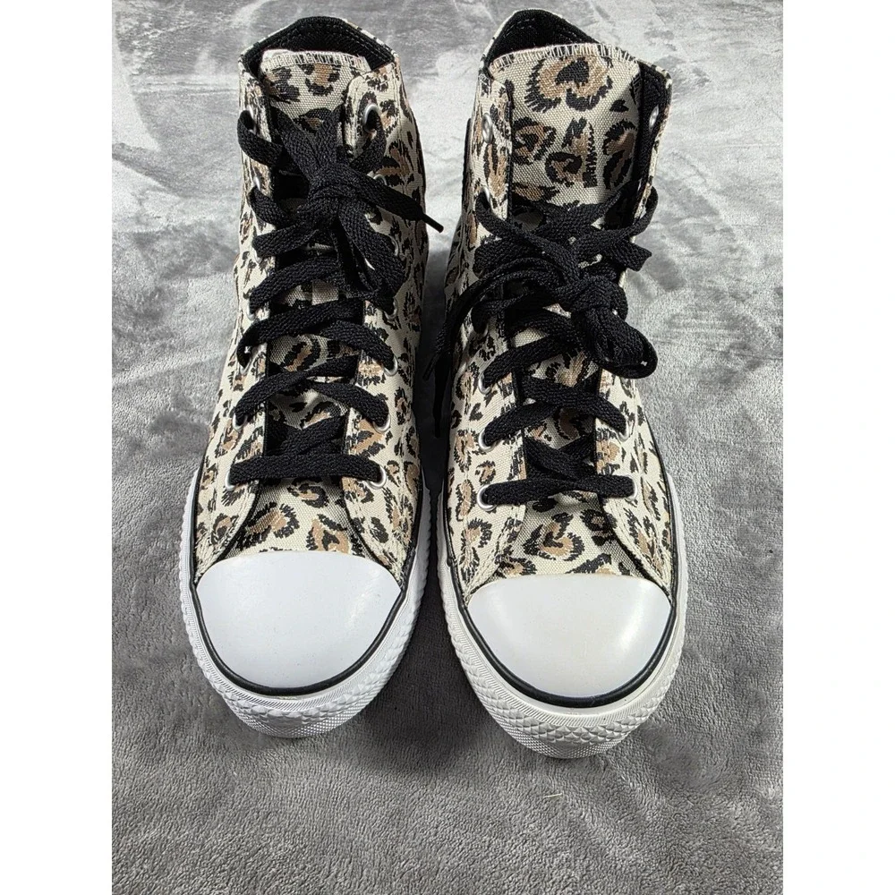 Converse Chuck Taylor All Star Leopard Print Platform High‎ Top Youth US 6 NWOB